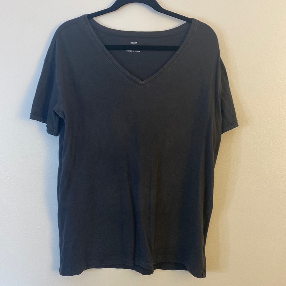 Aerie oversized v-neck tee